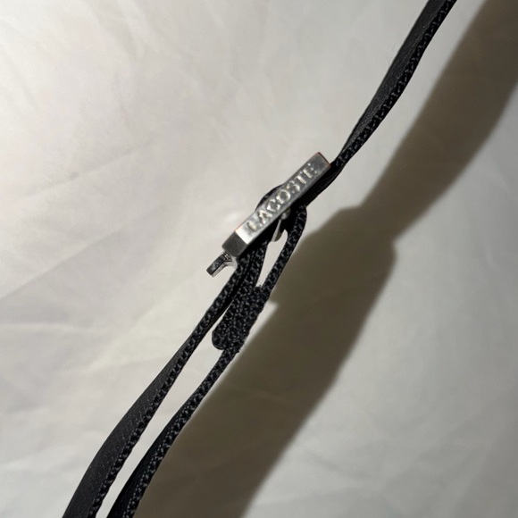 Lacoste Black and Gray Patterned Messenger Bag - Picture 3 of 6